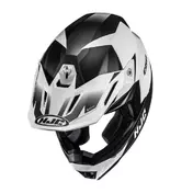 Hjc C50 Slide Мотошлем Black White Matt Белый