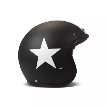 Dmd Jet Retro Star Мотошлем Black Черный
