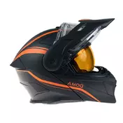 Amoq Ballast Мотошлем Black Orange Matt Оранжевый