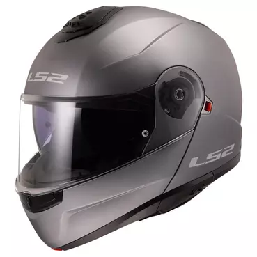 Ls2 Ff908 Strobe 2 Solid Modular Мотошлем Titanium Matt Серый