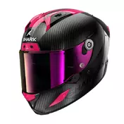 Shark Aeron Carbon Skin Мотошлем Black Pink Розовый