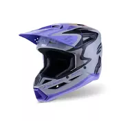 Alpinestars S-m3 Youth Jettson Мотошлем Grey Purple Фиолетовый