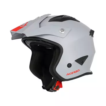 Acerbis Jet Aria 2206 Мотошлем Light Grey Серый