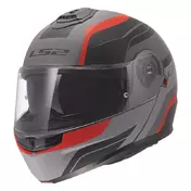Ls2 Ff908 Strobe 2 Monza Мотошлем Grey Red Matt Красный