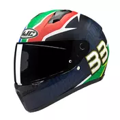 Hjc C10 Bb33 Мотошлем Green Red Зеленый