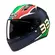 Hjc C10 Bb33 Мотошлем Green Red Зеленый