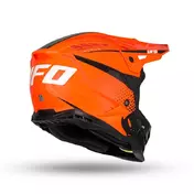 Ufo Echus Мотошлем Black White Orange Оранжевый