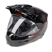 Klim X1 Alpha Quanta Мотошлем Black Red Красный