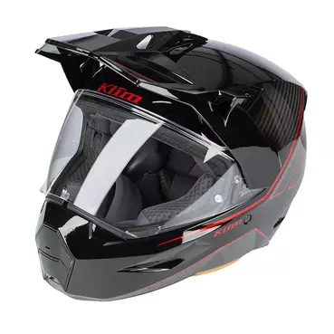 Klim X1 Alpha Quanta Мотошлем Black Red Красный