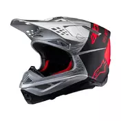 Alpinestars Supertech M10 2206 Flood Мотошлем Orange Серый