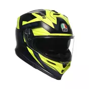 Agv K7 E2206 Kyber Мотошлем Black Yellow Fluo Желтый