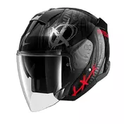 Shark Skwal Jet Shiever Мотошлем Black Red Красный