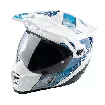 Klim Krios Pro Spectrum Мотошлем White Blue Белый