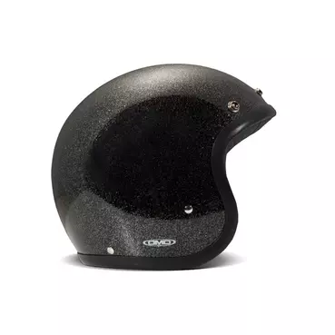 Dmd Jet Retro Glitter Мотошлем Black Черный