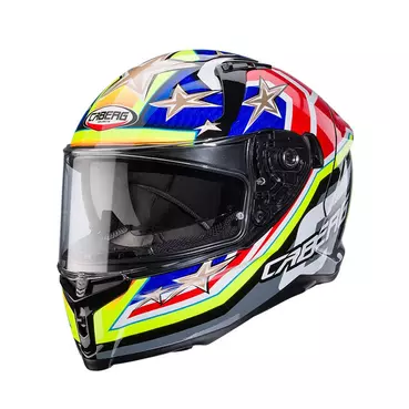 Caberg Avalon X Track Мотошлем Yellow Red Blue Желтый