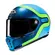 Hjc V10 Grape Мотошлем Blue Green Зеленый