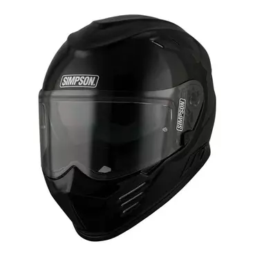 Simpson Venom 22.06 Мотошлем Black Gloss Черный