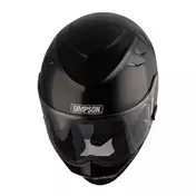 Simpson Venom 22.06 Мотошлем Black Gloss Черный