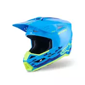 Alpinestars Sm3 Force Мотошлем Cyan Glossy Синий