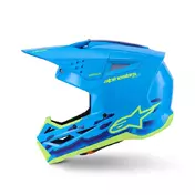 Alpinestars Sm3 Force Мотошлем Cyan Glossy Синий