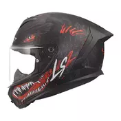 Ls2 Ff820 Rapid 3 Kaiju 2 Мотошлем Black Red Matt Черный