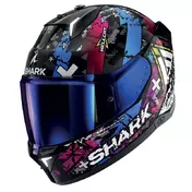 Shark Skwal I3 Hellcat Мотошлем Black Chrome Blue Синий