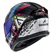 Shark Skwal I3 Hellcat Мотошлем Black Chrome Blue Синий