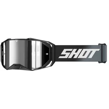 SHOT LITE SOLID Motocross Enduro Mask Black Grey