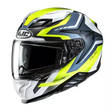 Hjc F71 Fes Мотошлем Yellow Blue Matt Желтый