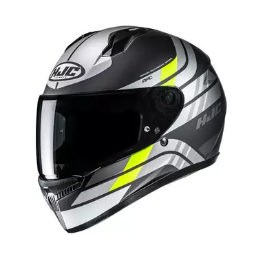 Hjc C10 Hiper Мотошлем Grey Yellow Matt Желтый