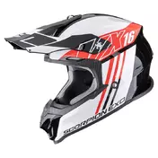 Scorpion Vx-16 Evo Air Lignes Мотошлем Red Красный