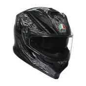 Agv K7 E2206 Damascus Мотошлем Black Silver Черный
