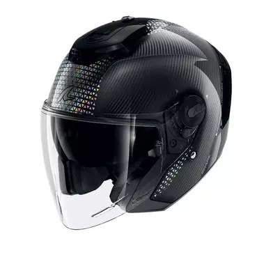 Shark Rs Jet Carbon Ikonik Мотошлем Iridiscent Черный