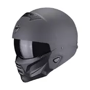 Scorpion Exo Combat 2 Graphite Мотошлем Grey Серый