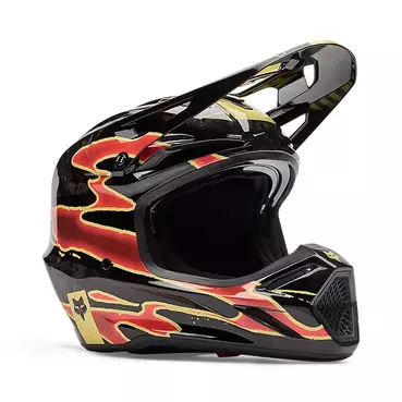 Fox V3 Rs Inning Мотошлем Black Черный