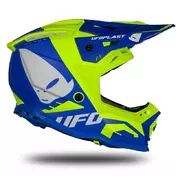 Ufo Echus Мотошлем Blue Yellow Черный