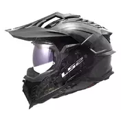 Ls2 Mx701 Explorer Carbon Forged Мотошлем Carbon Черный