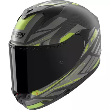 Nolan X-904 Ultra Carbon Rombo Мотошлем Green Black Зеленый