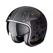 Scorpion Belfast Evo Carbon Zippy Мотошлем Black Gold Черный