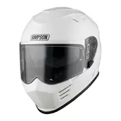 Simpson Venom 22.06 Мотошлем White Белый