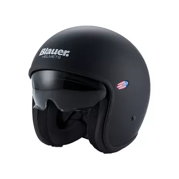 Blauer Pilot 1.1 06 Monochrome Мотошлем Black Matt Черный