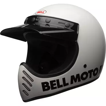 Bell Moto-3 Ece6 Classic Мотошлем White Белый