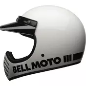 Bell Moto-3 Ece6 Classic Мотошлем White Белый
