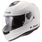Ls2 Ff908 Strobe 2 Solid Modular Мотошлем White Белый