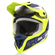 Acerbis Linear Мотошлем Yellow Blue Желтый