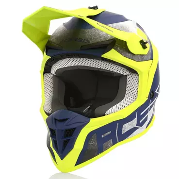 Acerbis Linear Мотошлем Yellow Blue Желтый