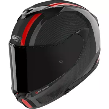 Nolan X-904 Ultra Carbon Gemini Мотошлем Black Red Красный