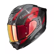 Scorpion Exo-1500 Carbon Air Platted Мотошлем Red Красный