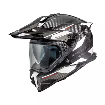 Premier Discovery Carbon Ea 8 Мотошлем White Белый