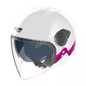 Nolan N20.2 визор Zefiro Мотошлем White Fuchsia Белый